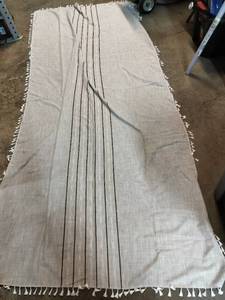 lot 9854 image: Grey Rug Decoration 122in X 51in