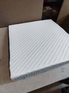 lot 9867 image: White Wedge Pillow 24in X 26in