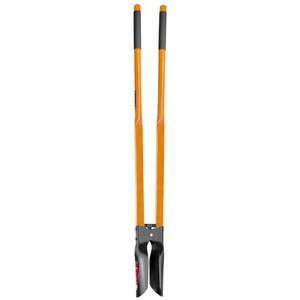 lot 9898 image: Husky 47 in. L Wood Handle Carbon Steel Post Hole Digger with Grip