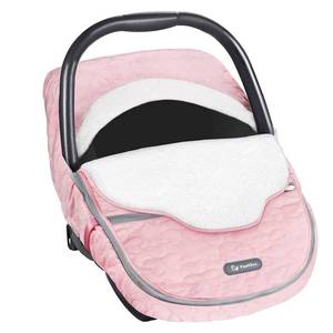 lot 9903 image: Yoofoss Baby Car Seat Cover Winter Carseat Canopies Cover to Protect Baby from Cold Wind, Super Warm Plush Fleece Baby Carrier Cover for Infant Boys Girls (Pink)