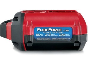 lot 1954 image: Toro Flex Force Battery And Charger, 60 Volt, 2.5 Amp Battery