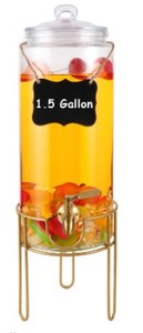 lot 7860 image: Fureey 1.5gal Drink Dispenser W Stand