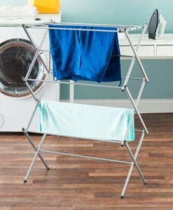 lot 9866 image: Laundry Drying Rack Grey