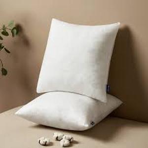 lot 1943 image: Miulee Set Of 2 Pillows In White, 17In X 17In