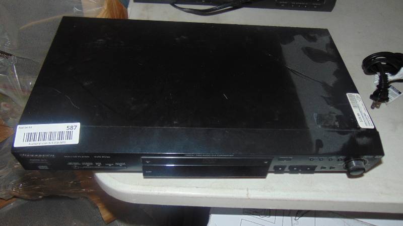 lot 587 image: Panasonic DVD player
