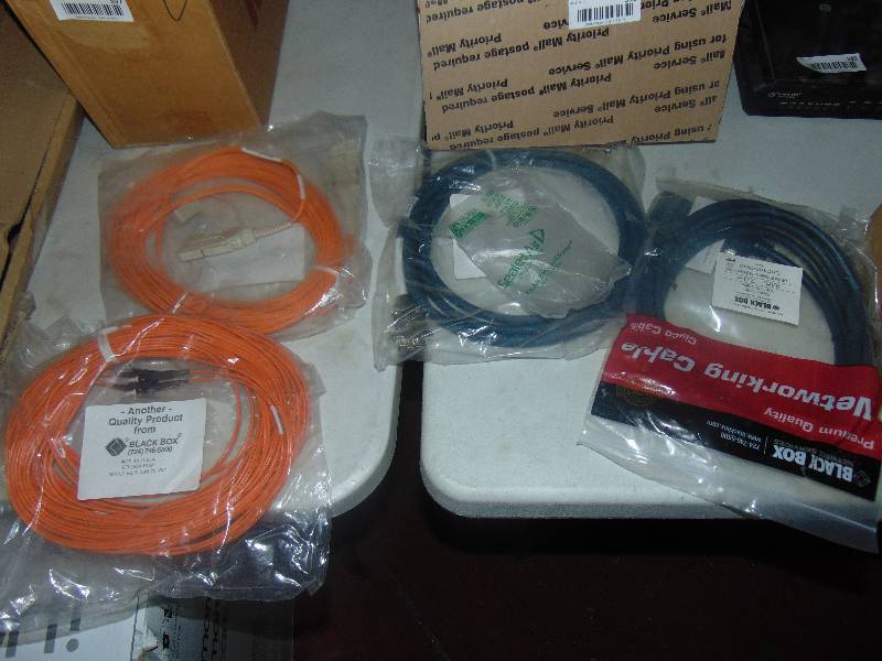 lot 598 image: Black Box custom computer cables lot