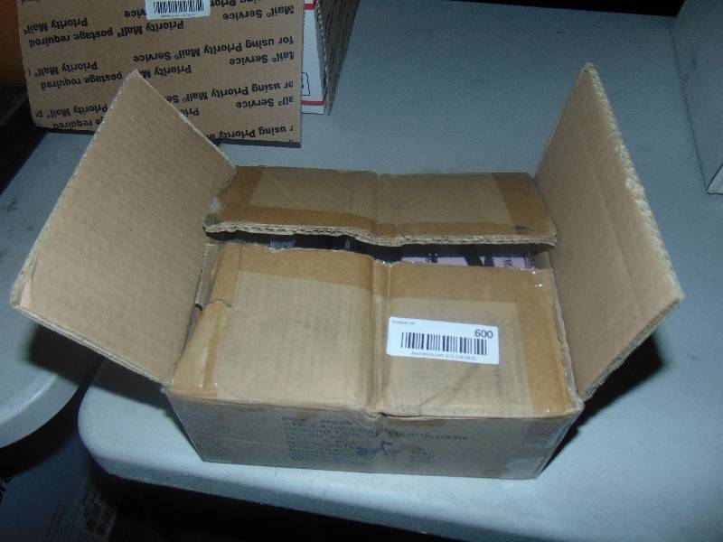 lot 600 image: Box of ribbon necklaces wclear stone