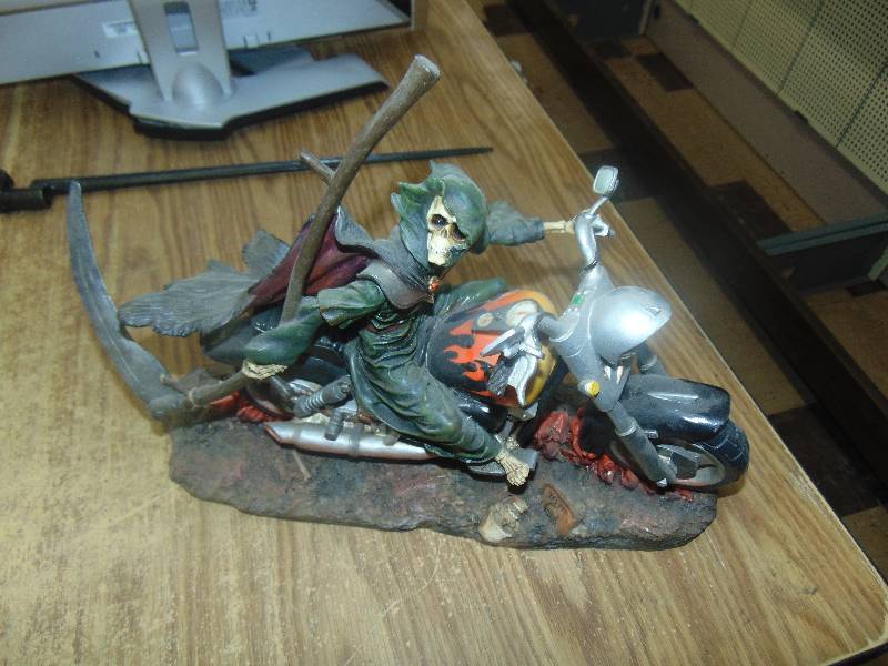 lot 638 image: cast Grim Reaper on Chopper