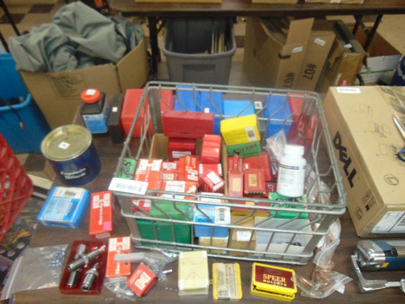 lot 646 image: large lot of reloading items - bullets - casings - primers and lots more - worth $$$$