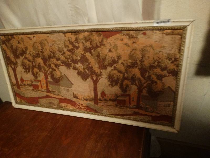 lot 116 image: Antique framed wall art
