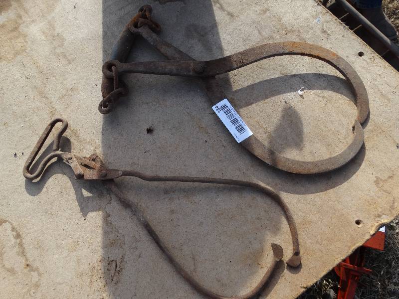 lot 134 image: 2 antique tongs