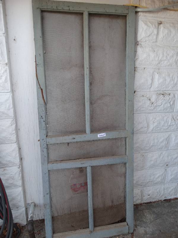 lot 156 image: Old wooden screen door