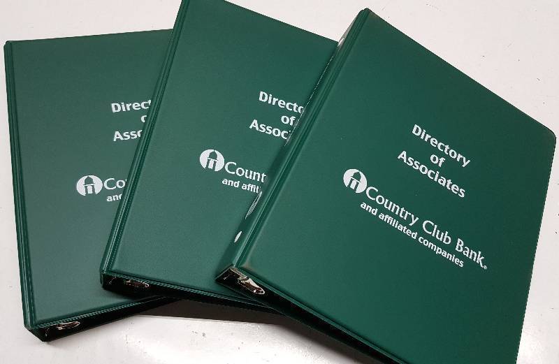lot 5729 image: 3 new 9 X 7-12 X 1-14 (3 rings on 2-34 centers) binders notebooks that were not put into service