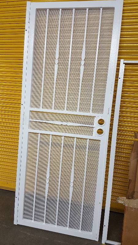 lot 5226 image: Heres the deal on this heavy metal outside  courtyard or whatever door.  Each one is being sold separate