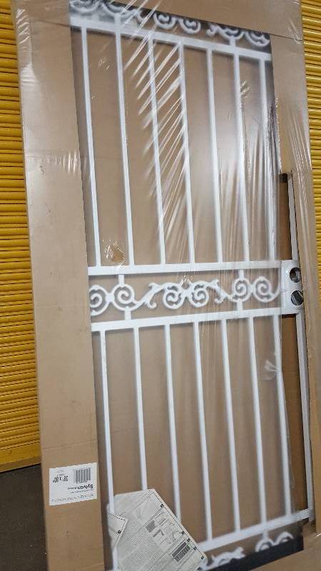 lot 5228 image: Heres the deal on this heavy metal outside  courtyard or whatever door.  Each one is being sold separate