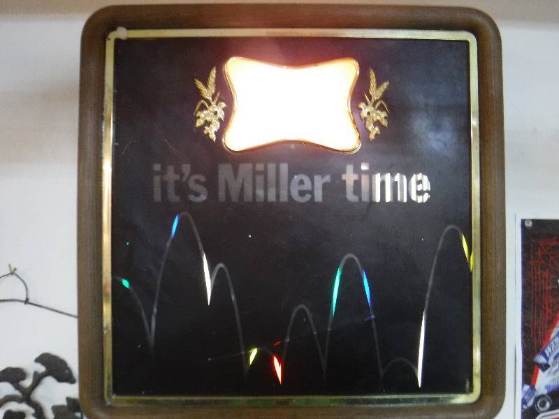 lot 3228 image: Miller Time Sign