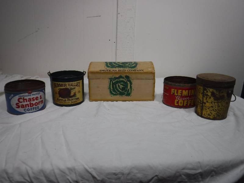 lot 3312 image: Coffee Tins
