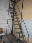 12 ft rolling warehouse ladder