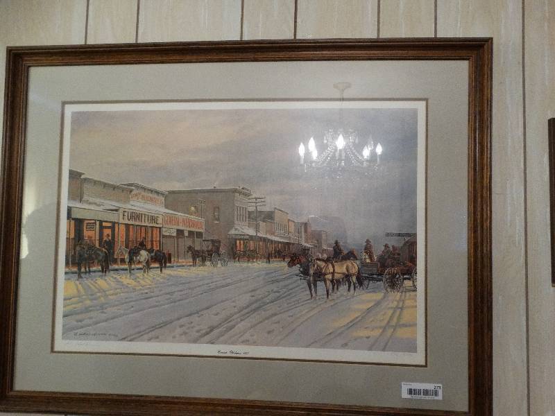 lot 273 image: Framed print signed Harold Holden