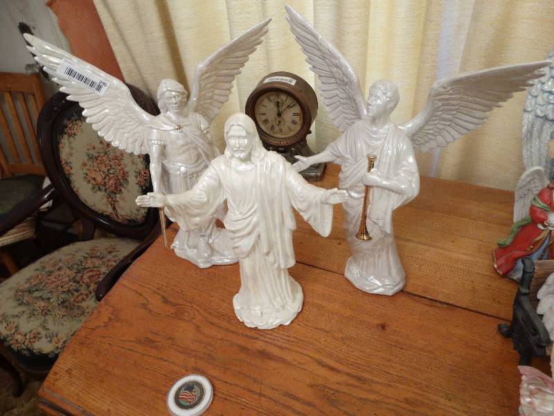 lot 290 image: 3 large religious statues