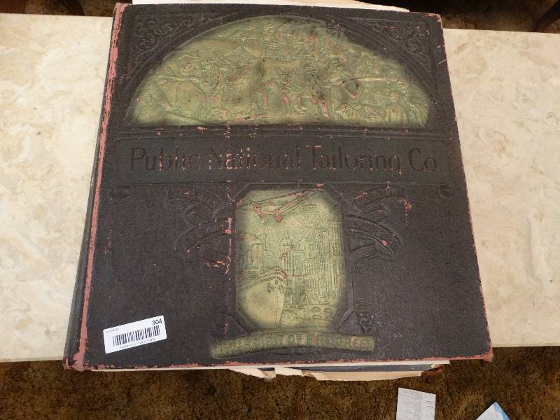 lot 304 image: Large antique scrap book