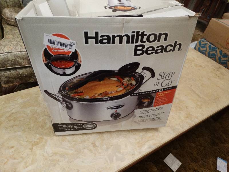 lot 305 image: Hamilton beach crock pot in box