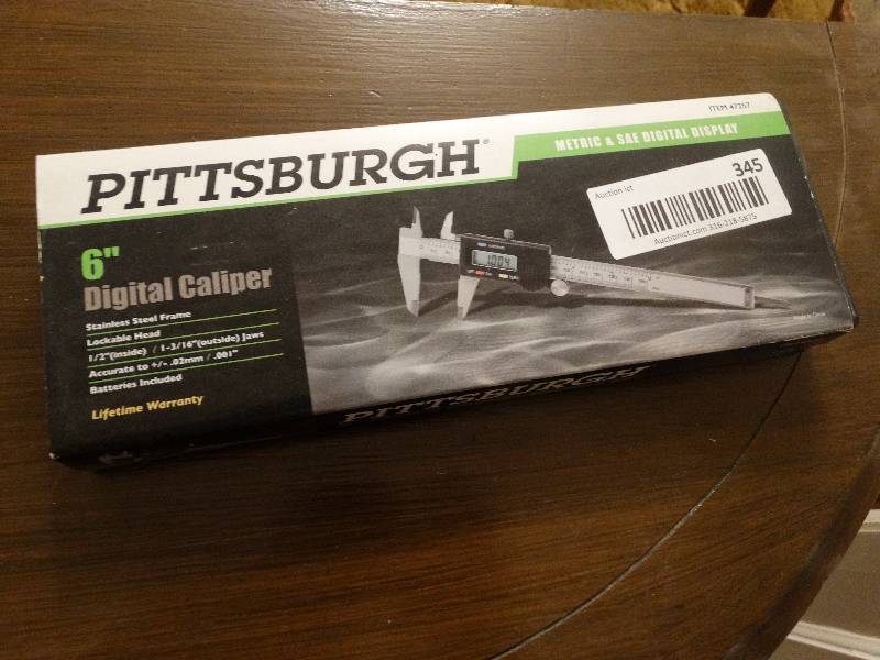 lot 345 image: Pittsburgh 6 digital caliper in box