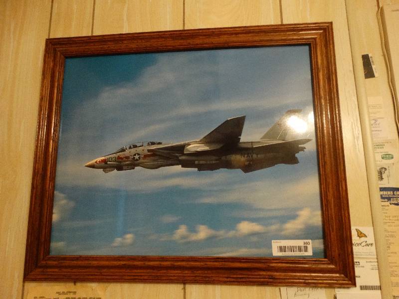 lot 360 image: 3 framed pictures of planes