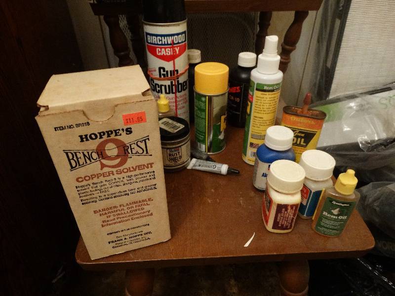 lot 389 image: Lot of gun oils cleaners misc.