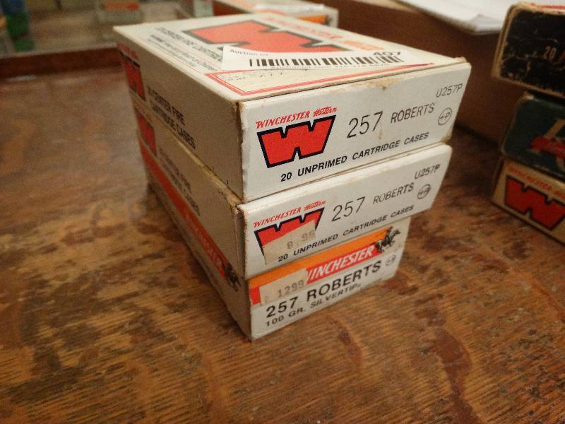 lot 407 image: 3 boxes of 20 rounds each of 257 Roberts