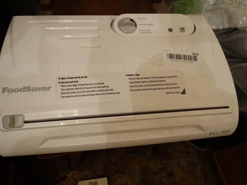 lot 414 image: Food saver food sealer