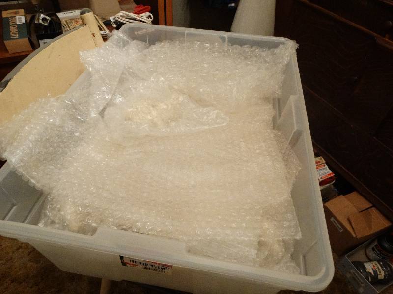 lot 431 image: Nativity set in plastic tub