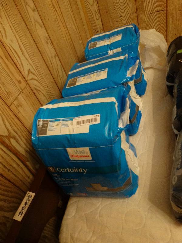lot 479 image: 3 new packages of depends for men guards- 52 guards per package