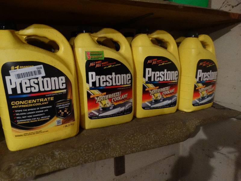lot 668 image: 8 gallons anti freeze