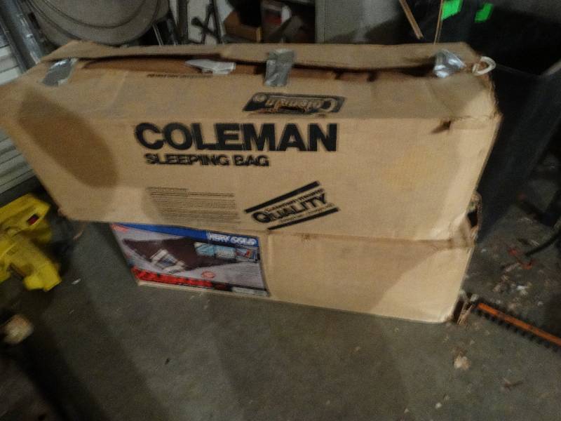 lot 694 image: 2 coleman cold weather sleeping bags in boxes
