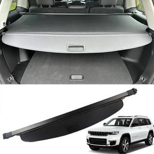 lot 1383 image: Marretoo for 2022 2023 2024 2025 Jeep Grand Cherokee Cargo Cover Accessories (2 Row WL) 4XE Cargo Trunk Cover Factory Style Black Retractable Trunk Security Shield Shade - Retail $83.27