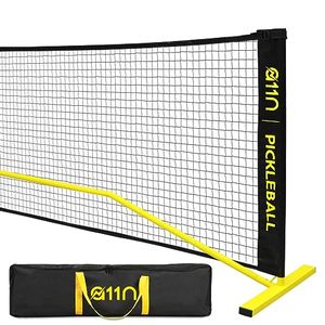 lot 5480 image: A11N Portable Pickleball Net System, Designed for All Weather Conditions with Steady Metal Frame and Strong PE Net, Regulation Size Net with Carrying Bag - Retail $99.98