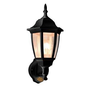lot 5494 image: FUDESY Outdoor Wall Light Dusk to Dawn, Porch Sensor Light Black Plastic Anti-Corrosion with LED Edison Filament Bulb, Exterior Mount Lantern for House, Garage (1-Pack), FDS2542PS-B