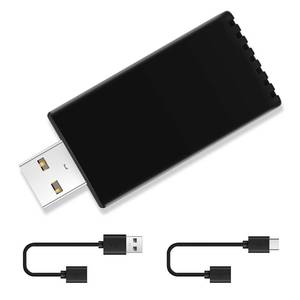 lot 6075 image: GOHHDL Wireless CarPlay Adapter, for Factory Wired CarPlay 2024 Upgrade, Newest and Fastest 5Ghz, Plug and Play, USB-C and USB-A Cables, Fast and Easy Use Dongle for Cars, Wired CarPlay Required