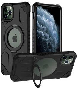 lot 6083 image: STERKER for iPhone 11 Pro Phone Case Invisible Built in Stand & Ring Holder Compatible with MagSafe Military Grade Drop Protection Slim iPhone 11 Pro Cases for Men Women 5.8, Black