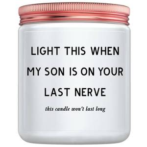 lot 6097 image: Daughter in Law Gifts - Best Birthday Christmas Mothers Day Gifts for Daughter in Law from Mother in Law or Father in Law - Funny Future Daughter in Law Sons Girlfriend Adult Candle Women Gift
