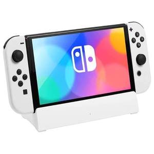 lot 6119 image: KEKUCULL TV Docking Station for Switch and Switch OLED,Switch Docking Station with 4K1080P HDMI Adapter and USB 3.0 Port,Replacement for Official Switch Dock(White)