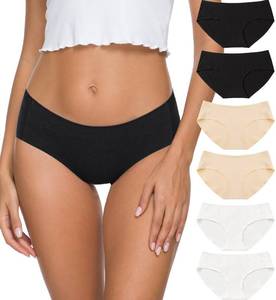lot 6125 image: Altheanray Womens Cotton Seamless Underwear Breathable, Cotton Hipster Panties for Women (3028L-BlackWhiteSkin)&nbsp(size unknown)