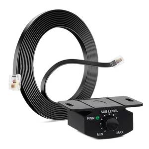 lot 6149 image: Universal Bass Control Knob, Bass Volume Knob with Extension Cable for Car Amplifier