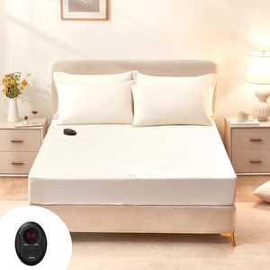 lot 7117 image: Bwarm Premium Quilted Heated Mattress Pad Twin XL Size, 39 x 80 Bed Warmer, 9 Heat Settings, 1-12 Hours Auto Off, Soft and Cozy, Deep Pocket, Fast Heating, Machine Washable