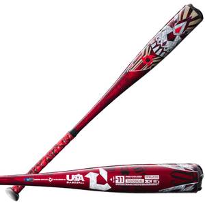 lot 7121 image: DeMarini Voodoo One Piece (-11) USA Baseball Bat - 3120 oz - Retail $197.85