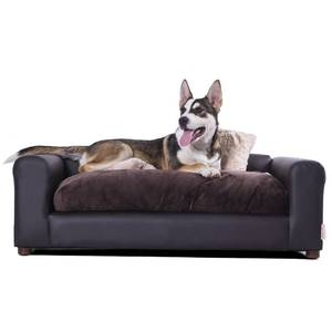 lot 9289 image: Moots Premium Leatherette Pets Sofa, Espresso, MediumLarge - Retail $124.04