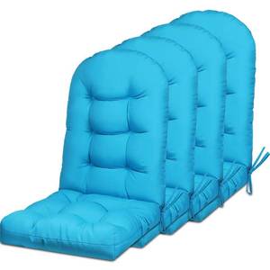 lot 9312 image: Cethytirko 2 Pack Adirondack Chair Cushion, Waterproof Rocking Chair Cushion - Fade Resistant Patio Furniture Cushions, Thickened Patio Chair Pad for Outdoor and Indoor, 49x20x5 Inch - Retail $78.59&nbsp(color varies from stock photo)