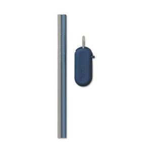 lot 10314 image: GIR Get It Right 2pk Traveler Silicone Straw Boulder