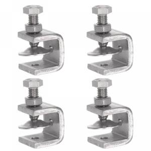 lot 10335 image: Uxcell Stainless Steel C-Clamp with 0.79 Inch Wide Jaw Opening for Woodworking Welding Building Household Mount 4 Pcs